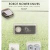 Cuchillas válidas para robot segadora Ryobi Roboyagi (9 uds.) 3 Cuchillas válidas para robot segadora Ryobi Roboyagi (9 uds.)