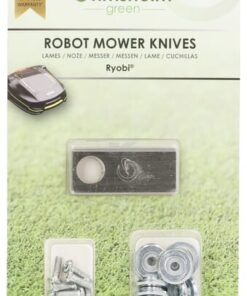 Cuchillas válidas para robot segadora Ryobi Roboyagi (9 uds.)