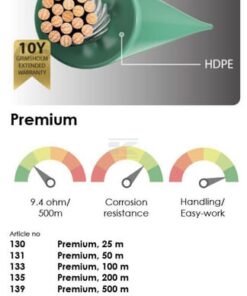 Cable de señalización Premium, de cobre (2,45 mm), 50 m