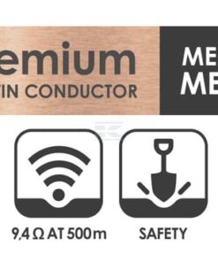 Cable de señal Ø3,8 mm x 200 m Metal Mesh Protect, núcleo de cobre 7 Cable de señal Ø3,8 mm x 200 m Metal Mesh Protect, núcleo de cobre