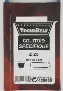 Correa trapezoidal Z25K