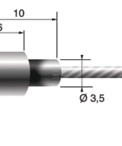 Alma de cable 1,8 mm-225 cm