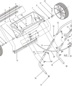 Carro esparcidor portátil 25 l