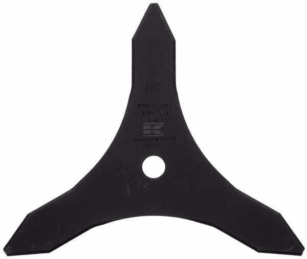 Cuchilla de desbroce 3 dientes, L:300, Ø20, 3 1 Cuchilla de desbroce 3 dientes, L:300, Ø20, 3