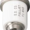 Tobera, cono completo, 5 chorros FL 08 blanco acero inoxidable TeeJet