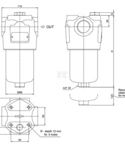 Pressure filter 1-1/4