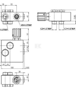 Regulador de caudal para OMS de 3 vías 7 Regulador de caudal para OMS de 3 vías