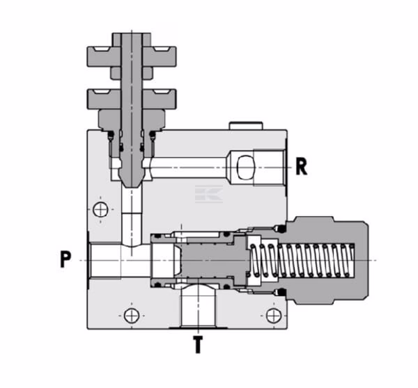Válvula de control de flujo 1 150-240 l/min 3 vías 4 Flow control valve 1 150-240 l/min 3 Way