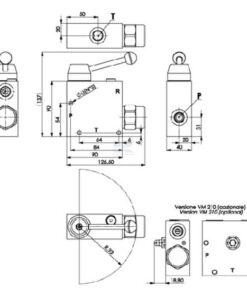 Flow control valve 3-way 3/4" 90-150 l/min 11 Flow control valve 3-way 3/4