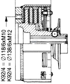 Limitador K92/4-brida 135 daNm 5 Limitador K92/4-brida 135 daNm