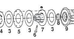 Flange hub 1.3/8-21 spline 5 Flange hub 1.3/8-21 spline