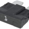 Fuse standard blade 80V 1A black pack 10x Kramp