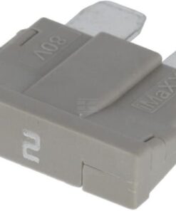 Fuse standard blade 80V 2A grey pack 10x Kramp