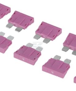 Fuse standard blade 80V 4A pink pack 10x Kramp