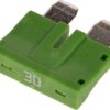 Fuse standard blade 80V 30A green pack 10x Kramp