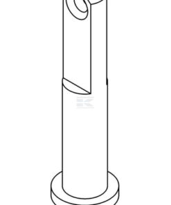 Sistema de bloqueo para DIN400, diseño antiguo hasta 2008, L=78 mm Ø 10/12/18 mm