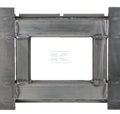 Armazón con placa recta