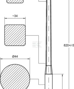 Dientes cargad. frontal 820mm