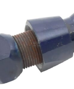 Púa de carga, recta, sección en estrella 35x1100 mm, punta puntiaguda con tuerca M22x1,5 mm, negra