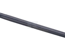 Púa cargadora recta, sección estrella, 35 x 1200 mm, en punta, con pasador elástico de Ø11,5 mm, negra, gopart 6 Púa de carga, recta, sección en estrella 35x1200mm, punta puntiaguda con pasador elástico Ø11,5, negra