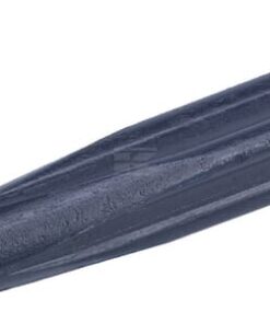 Diente cargadora frontal, recta, sección estrella 35x820 mm, terminal en punta, fijación tuerca M22x1,5 mm, azul, FST