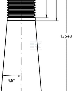Dientes del cargador delanteroL-1400, Ø 42, M28 x 1,5