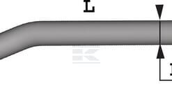 Diente de agarre Mailleux 550 mm Ø25