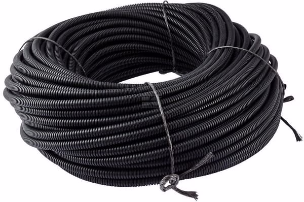 Tubo de protección 6 mm 100 m flexible corrugado, cerrado, negro 2 Tubo de protección 6 mm 100 m flexible corrugado, cerrado, negro