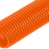 Tubo de protección 19 mm 50 m flexible ondulado, abierto, naranja