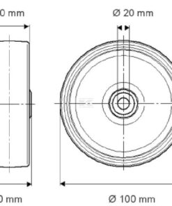 Rueda 100 mm