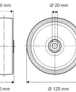 Rueda 125 mm