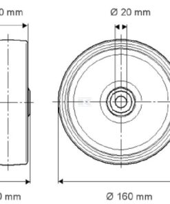 Rueda 160 mm
