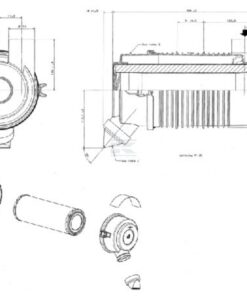Filtro de aire completo Donaldson 9 Filtro de aire completo Donaldson