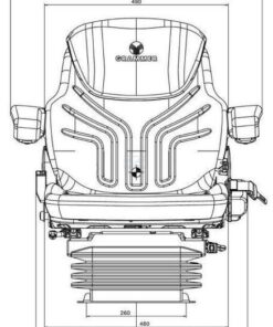 Asiento con suspensión neumática Maximo L 9 Asiento con suspensión neumática Maximo L