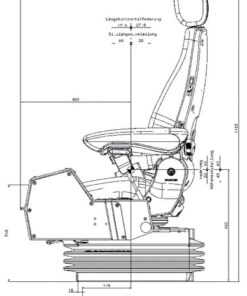 Asiento con suspensión neumática Primo XL 24 V 5 Asiento con suspensión neumática Primo XL 24 V