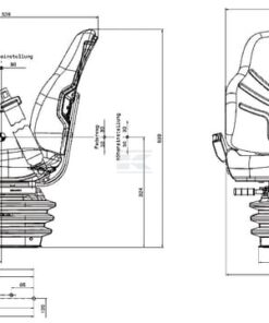 Asiento con suspensión mecánica, Compacto Standard XM 3 Asiento con suspensión mecánica, Compacto Standard XM