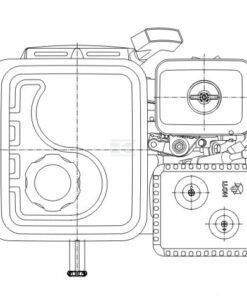 Motor horizontal, 5.5HP Ø20x53, Loncin