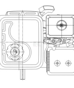 Motor horizontal, 8HP Ø25.4x88, Loncin