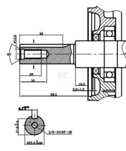Motor horizontal, 11HP Ø25.4x80, Loncin 12 Motor horizontal, 11HP Ø25.4x80, Loncin