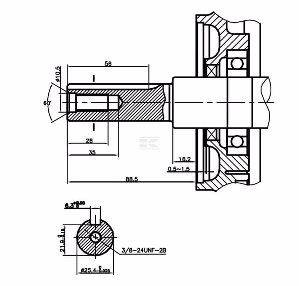 Motor horizontal, 11HP Ø25.4x80, Loncin 6 Motor horizontal, 11HP Ø25.4x80, Loncin