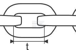 Cadena est. 8 mm/3 m G 10 7 Cad eslabones per red G80 10mm
