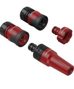 Juego de boquillas ajustables de 1/2" para manguera