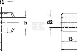 Cabeza de horquilla M12 RVS