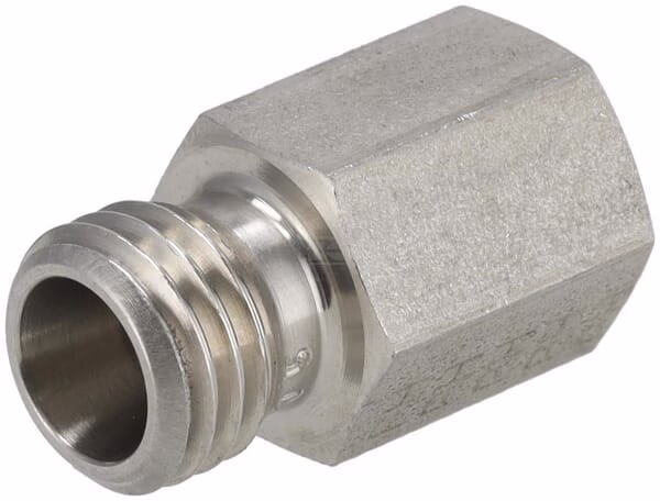 Racor hembra 12L x M16 acero inox. 1 Racor hembra 12L x M16 acero inox.