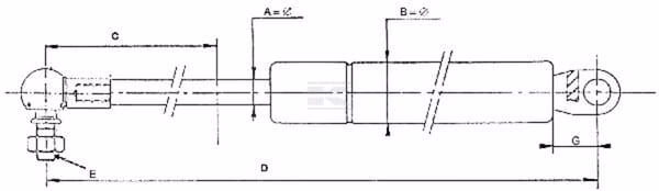Amortiguador de gas Vapormatic