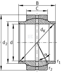 Cojinete radia GE 35 LO