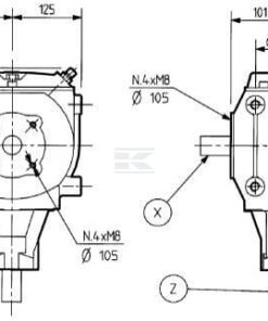 Caja engranajes T-22A 4,11:1