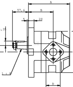 Motor KM 30.61 RO-84E4-LEF/ED