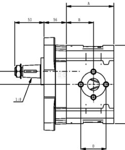 Motor KM40.109 R0-85E5-LEG/ED 21 Motor KM40.109 R0-85E5-LEG/ED