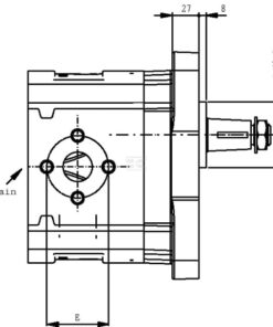 Motor KM40.87 R0-85E5-LEG/ED